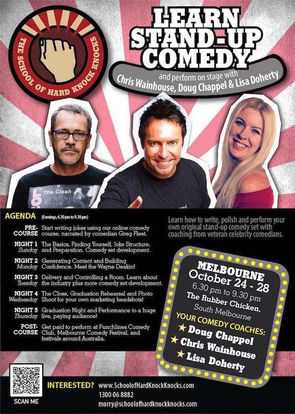 Learn stand-up comedy in Melbourne this October 2021