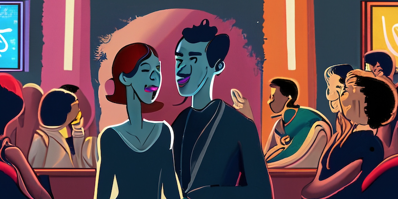 What's the pros and cons of taking a first date to stand-up comedy?
