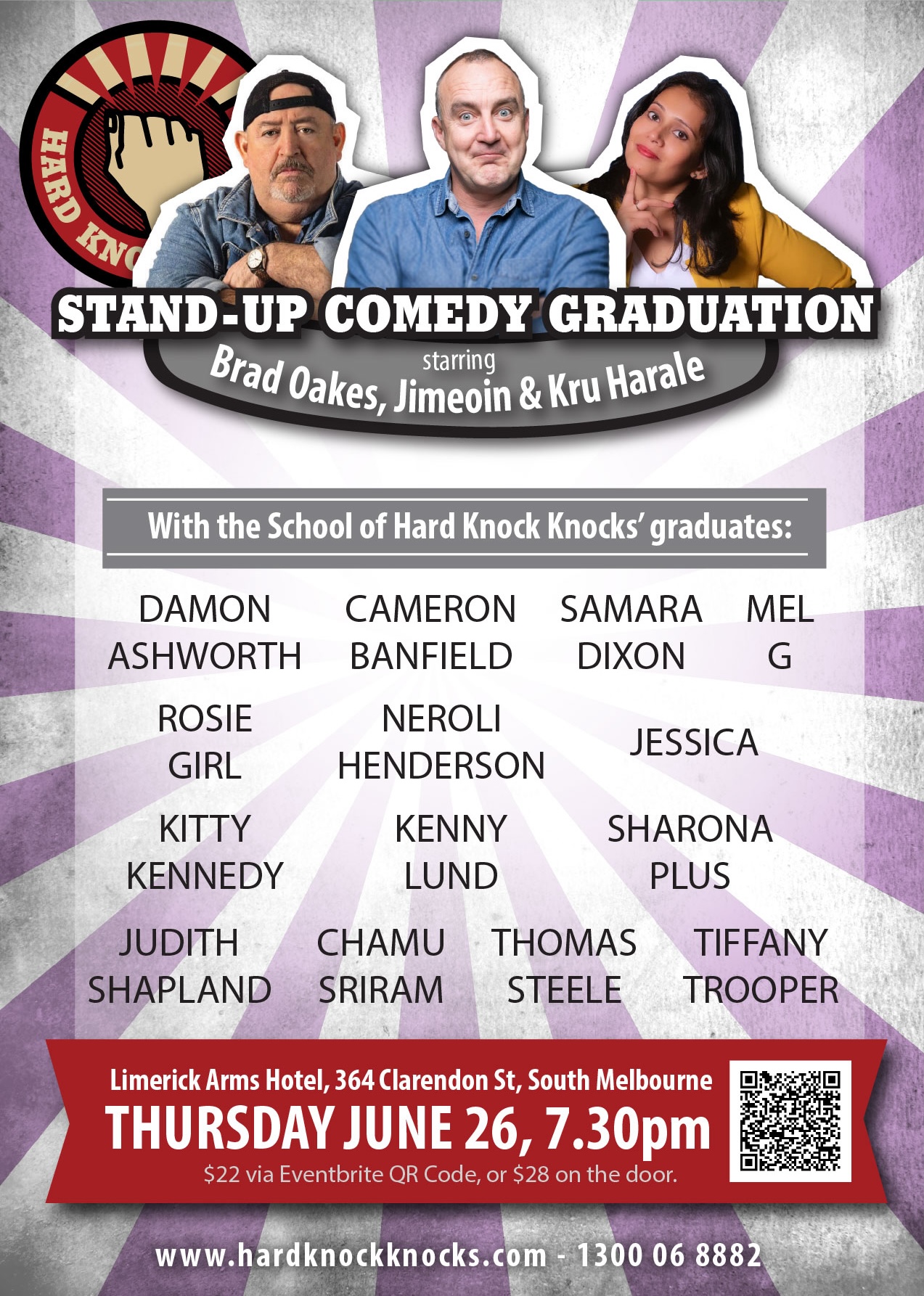 Hard Knock Knocks Graduation June 2025 Poster