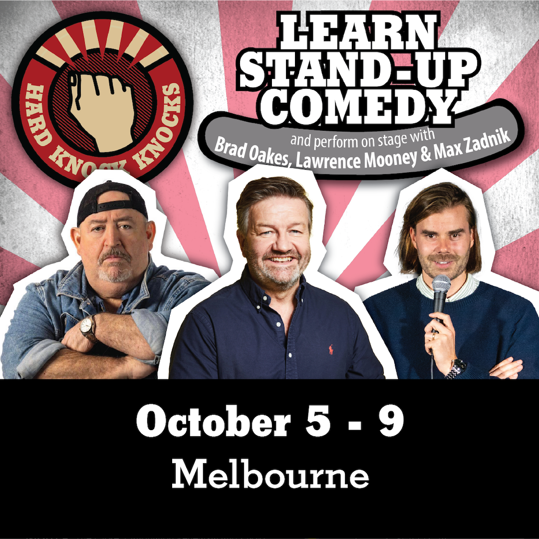 Learn stand-up comedy in Melbourne this October with Lawrence Mooney