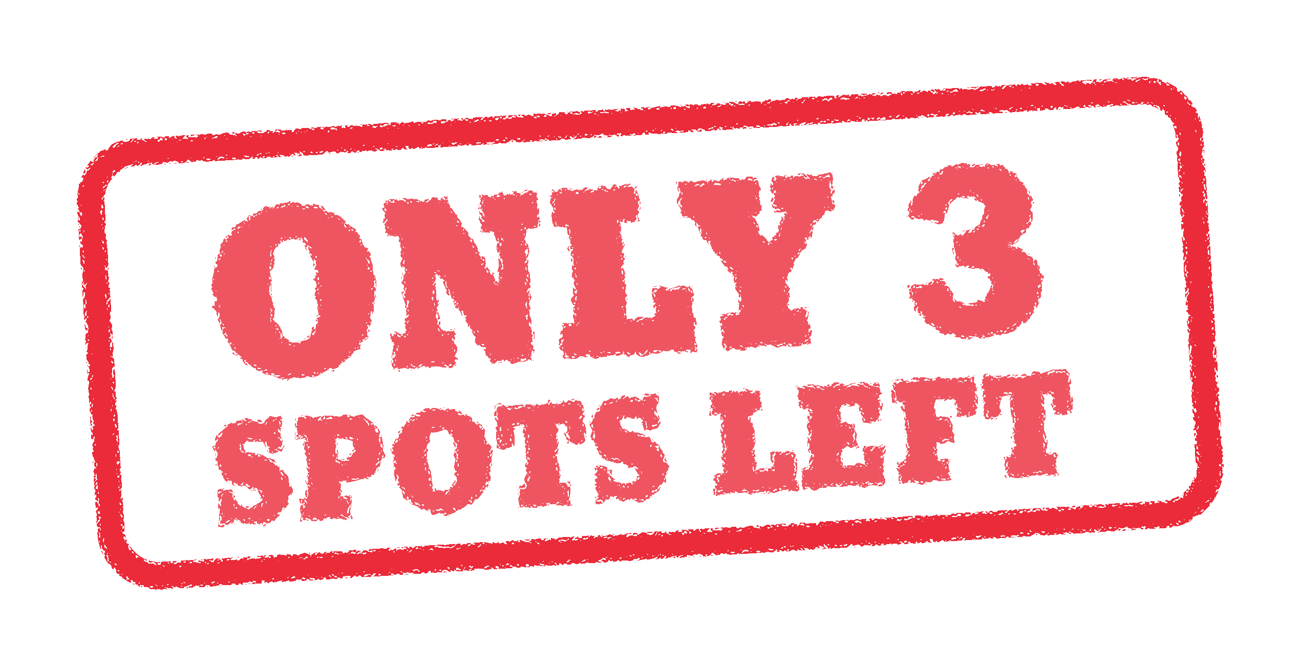 Only 3 spots left