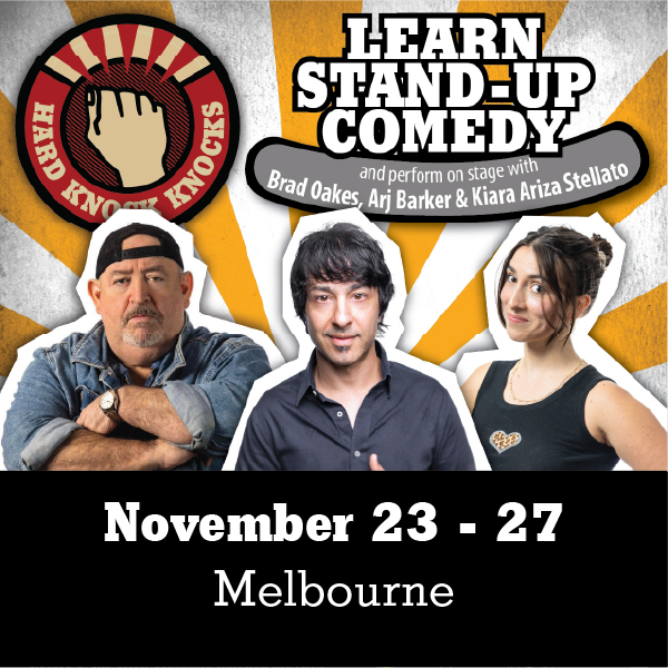 Learn stand-up comedy in Melbourne with Arj Barker this November