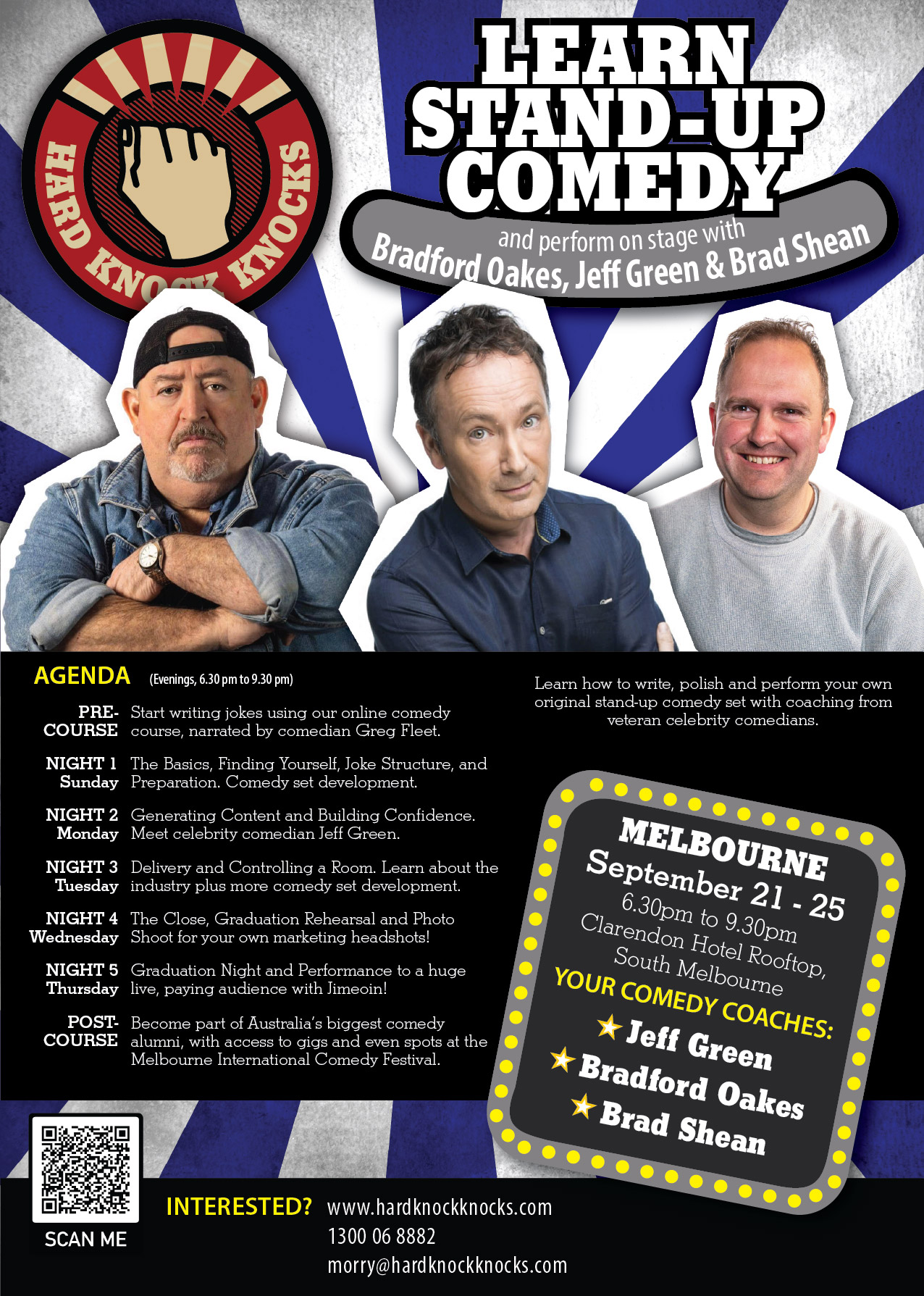 Learn stand-up comedy in Melbourne this September with Jeff Green