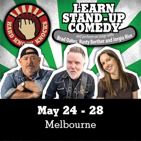 Learn stand-up comedy in Melbourne this May 2026 with Rusty Berther