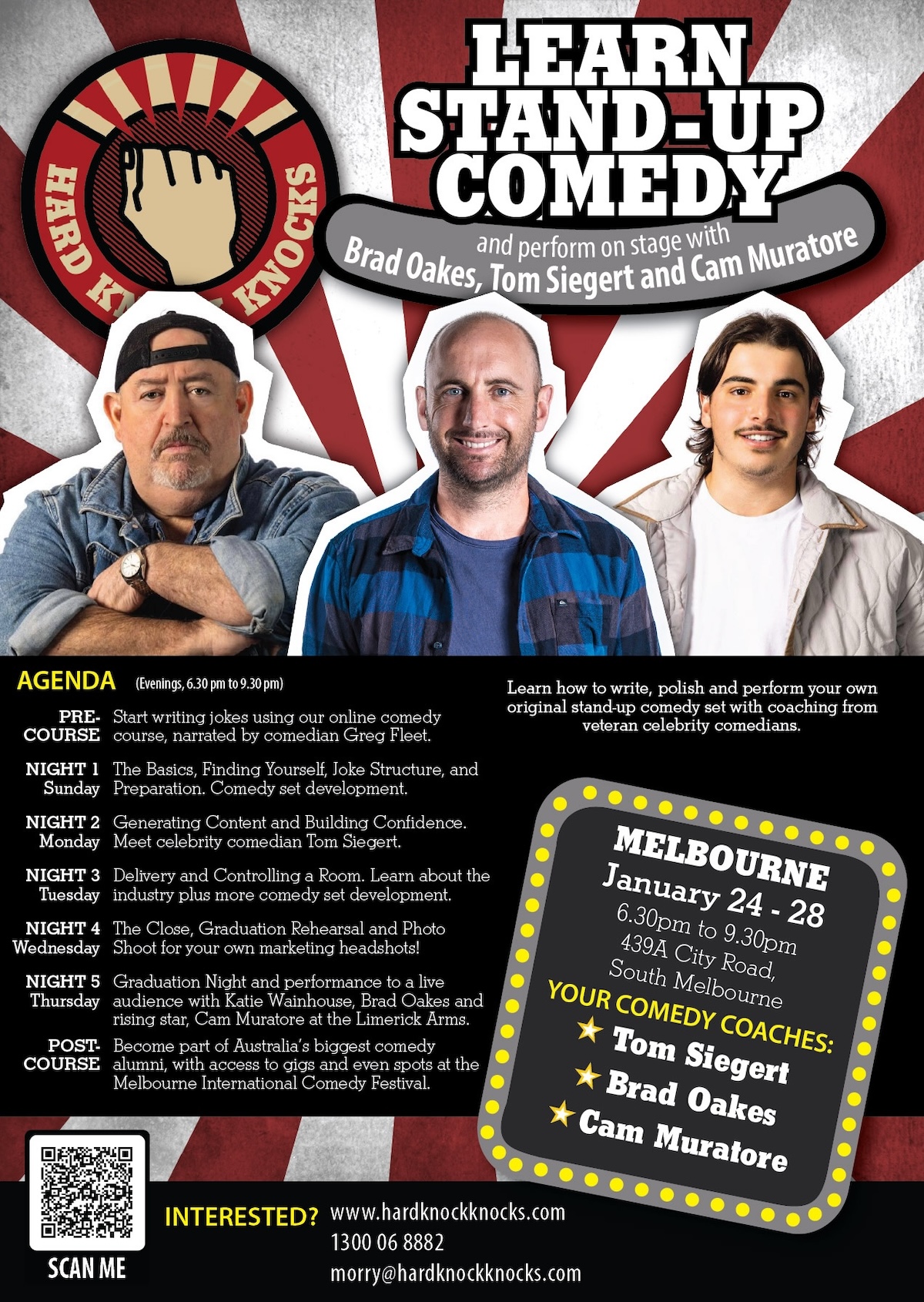 Learn stand-up comedy in Melbourne this January 2027
